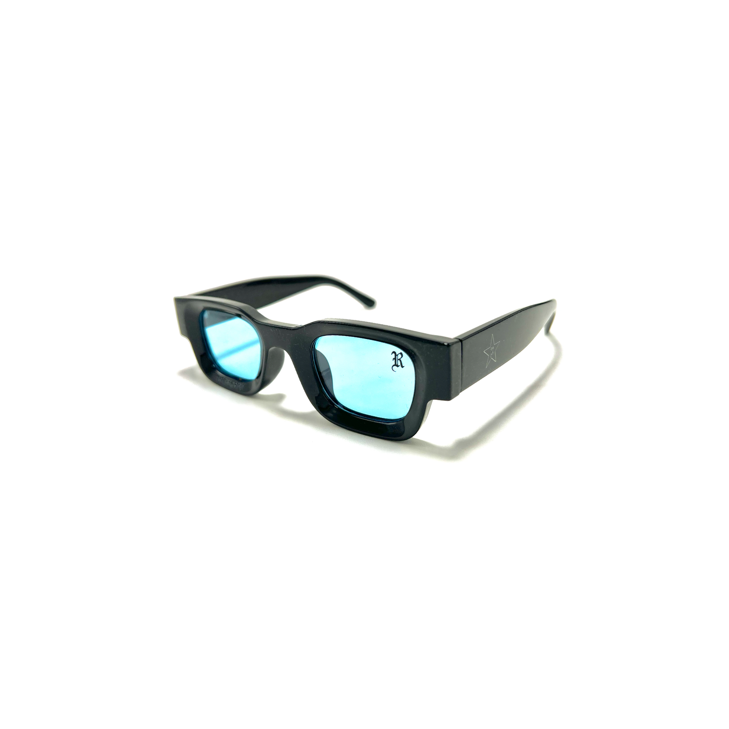 BLUE ON BLACK PLAYER SHADES