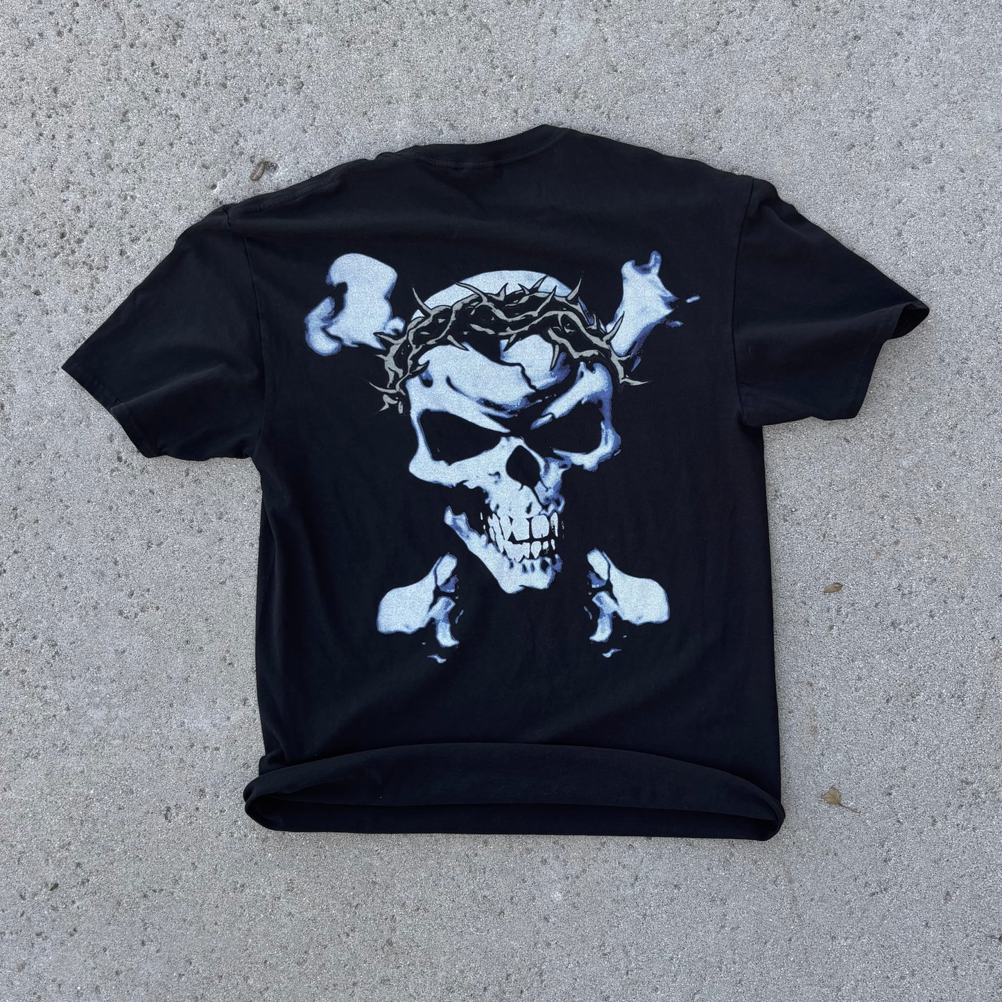 SKULL AND CROSS TEE – RANSOMCLOTHING