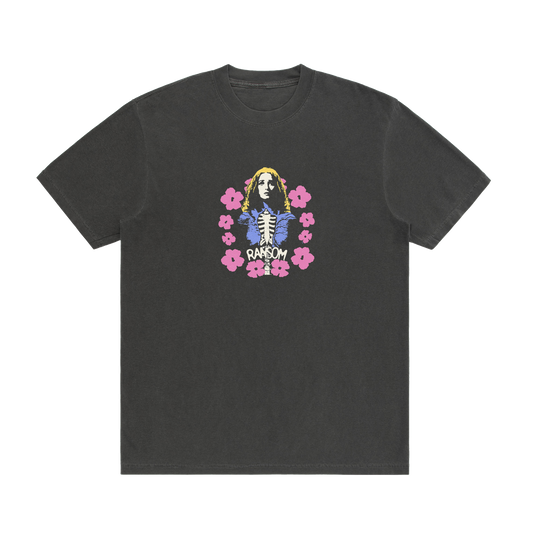 FLOWER GIRL TEE (GREY)