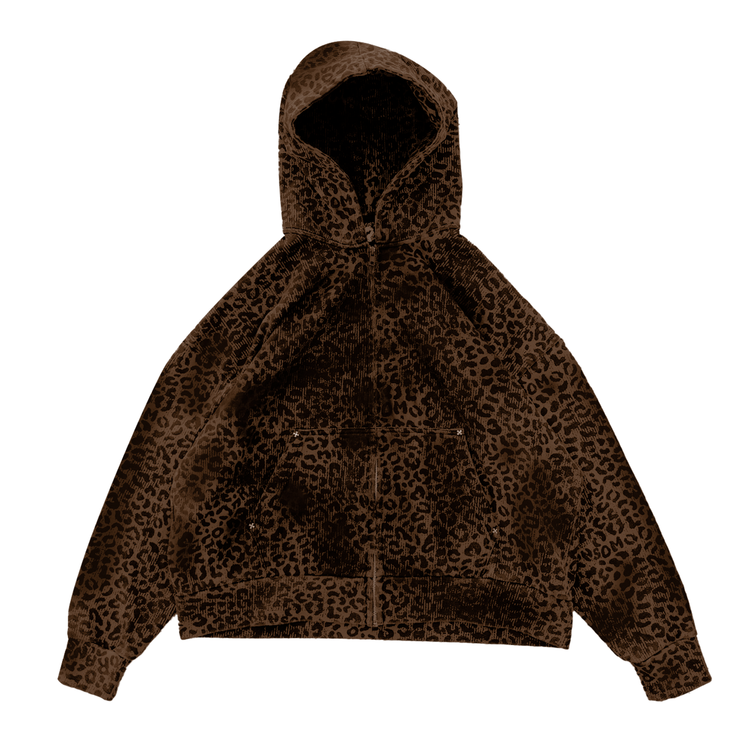 LEOPARD HOODIE (BROWN)