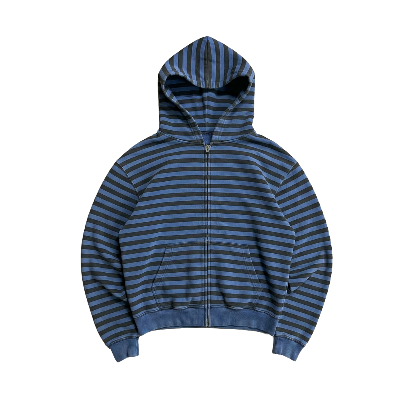 BLUE STRIPED HOODIE