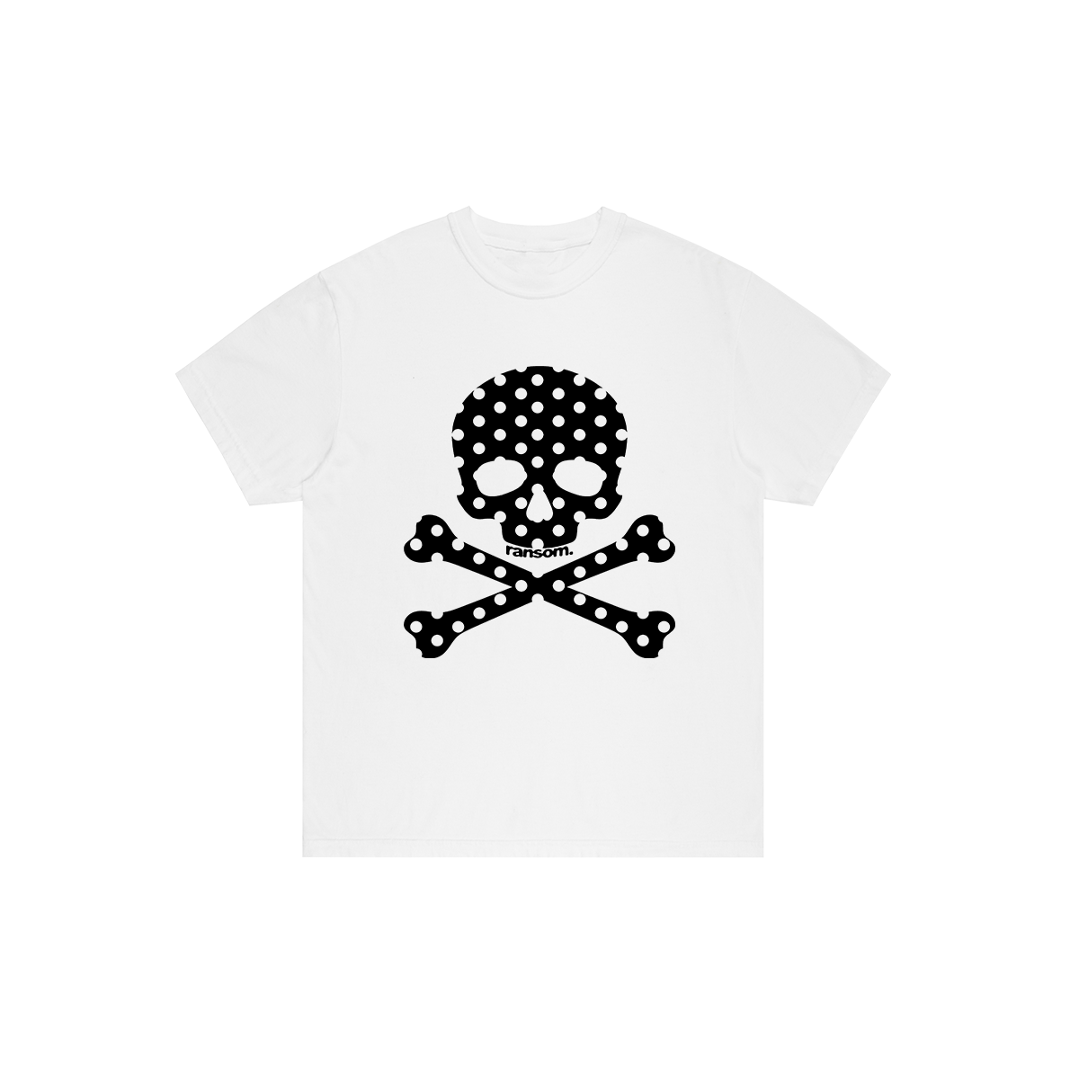 SKULL N BONES TEE (WHITE) – RANSOMCLOTHING