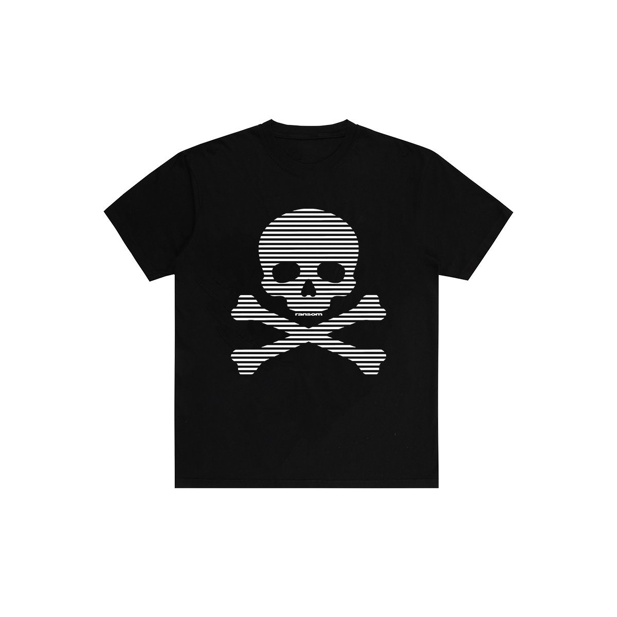 SKULL N BONES TEE (BLACK) – RANSOMCLOTHING